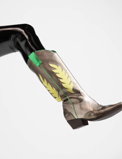 metallic cowboylaarzen